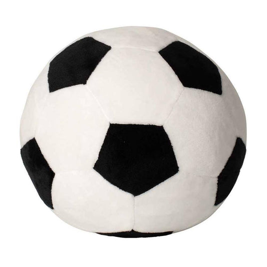 White-Black - Front - Mumbles Zippie Football Plush Toy