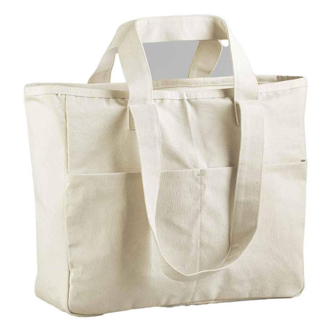 Natural - Front - Westford Mill Double Handle 23L Tote Bag