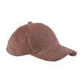 Redwood - Front - Beechfield EarthAware Cord Organic Baseball Cap