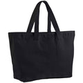 Black - Front - Westford Mill Canvas Heavy Duty Tote Bag