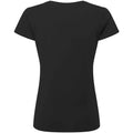 Black - Back - Russell Womens-Ladies Authentic Classic Ringspun Cotton T-Shirt