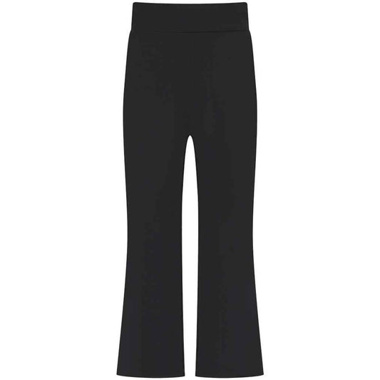 Black - Front - SF Childrens-Kids Flared Leggings