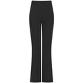 Black - Front - SF Womens-Ladies Flared Leggings