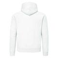 White - Back - Fruit of the Loom Mens Supercotton Plain Hooded Sweatshirt