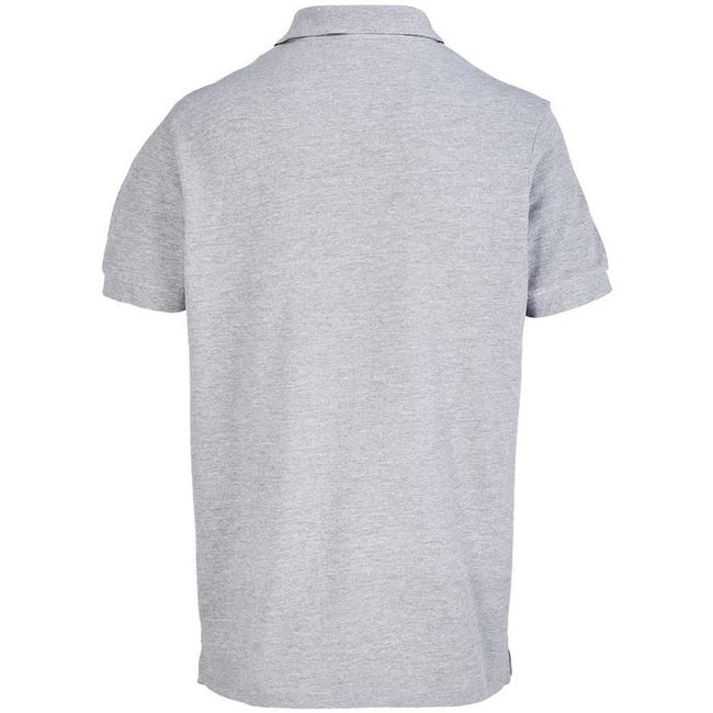 Grey Marl - Back - SOLS Unisex Adult Pacific Marl Piqué Polo Shirt