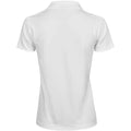 White - Back - Tee Jays Womens-Ladies Luxury Stretch V Neck Polo Shirt