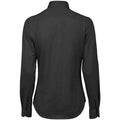 Black - Back - Tee Jays Womens-Ladies Stretch Long-Sleeved Active Shirt