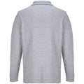Grey Marl - Back - SOLS Unisex Adult Pacific Pique Long-Sleeved Polo Shirt