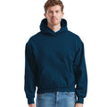 Mountain Blue - Front - Fruit of the Loom Mens Supercotton Cotton Hoodie