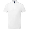 White - Front - Premier Mens Essential Coolchecker Short-Sleeved Chef Shirt