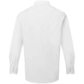 White - Back - Premier Mens Recyclight Poplin Long-Sleeved Shirt