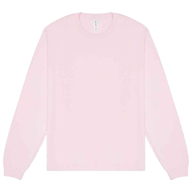 Soft Pink - Front - Bella + Canvas Unisex Adult Heavyweight Long-Sleeved T-Shirt
