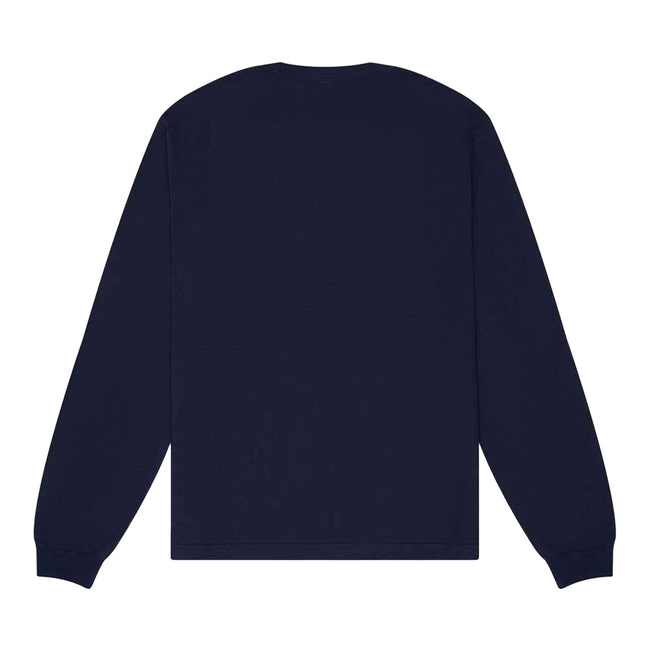 Navy - Back - Bella + Canvas Unisex Adult Heavyweight Long-Sleeved T-Shirt