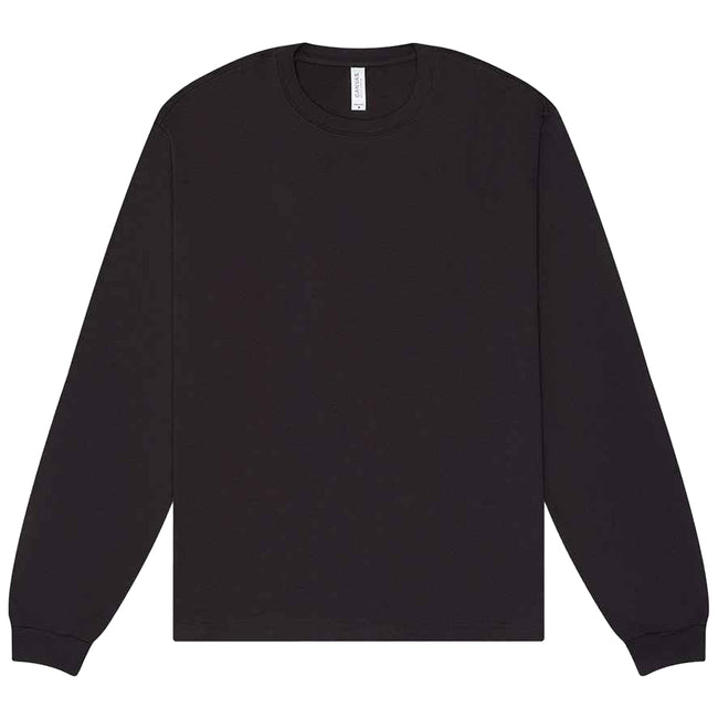 Dark Grey - Front - Bella + Canvas Unisex Adult Heavyweight Long-Sleeved T-Shirt