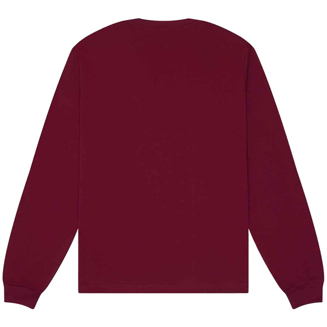 Maroon - Back - Bella + Canvas Unisex Adult Heavyweight Long-Sleeved T-Shirt