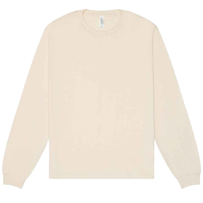 Natural - Front - Bella + Canvas Unisex Adult Heavyweight Long-Sleeved T-Shirt