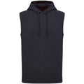 Navy - Front - Proact Unisex Adult Sleeveless Hoodie