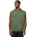 Sporty Khaki - Front - Proact Unisex Adult Sleeveless Hoodie