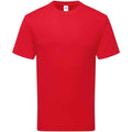Red - Front - Fruit of the Loom Unisex Adult Cotton T-Shirt