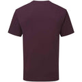 Dark Plum - Back - Fruit of the Loom Unisex Adult Cotton T-Shirt