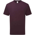 Dark Plum - Front - Fruit of the Loom Unisex Adult Cotton T-Shirt