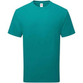 Ocean Teal - Front - Fruit of the Loom Unisex Adult Cotton T-Shirt