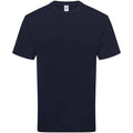 Deep Navy - Front - Fruit of the Loom Unisex Adult Cotton T-Shirt