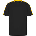 Black-Gold - Front - Finden & Hales Childrens-Kids T-Shirt