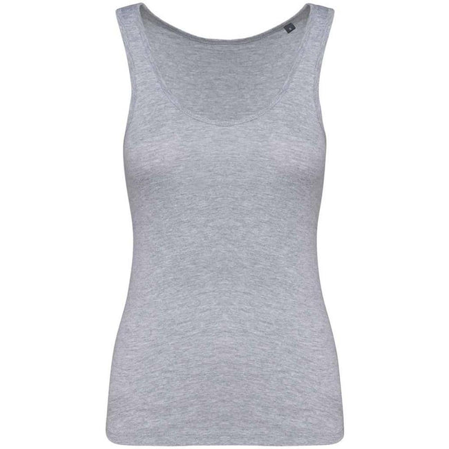 Oxford Grey - Front - Kariban Womens-Ladies Eco Friendly Tank Top