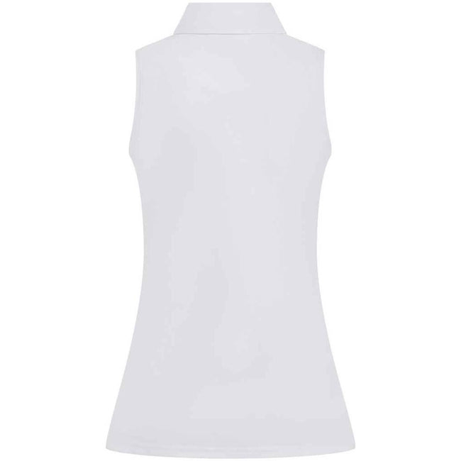 White - Back - Henbury Womens-Ladies Polo Shirt