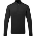 Black - Front - Premier Mens Essential Coolchecker Long-Sleeved Chef Shirt