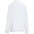 White - Back - SOLS Unisex Adult Pique Long-Sleeved Polo Shirt