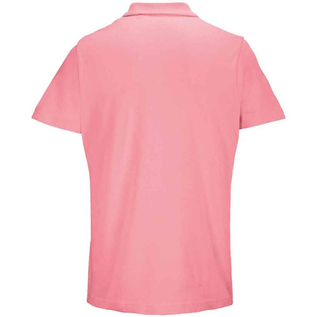Candy Pink - Back - SOLS Unisex Adult Pulse Pique Polo Shirt