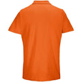 Orange - Back - SOLS Unisex Adult Pulse Pique Polo Shirt