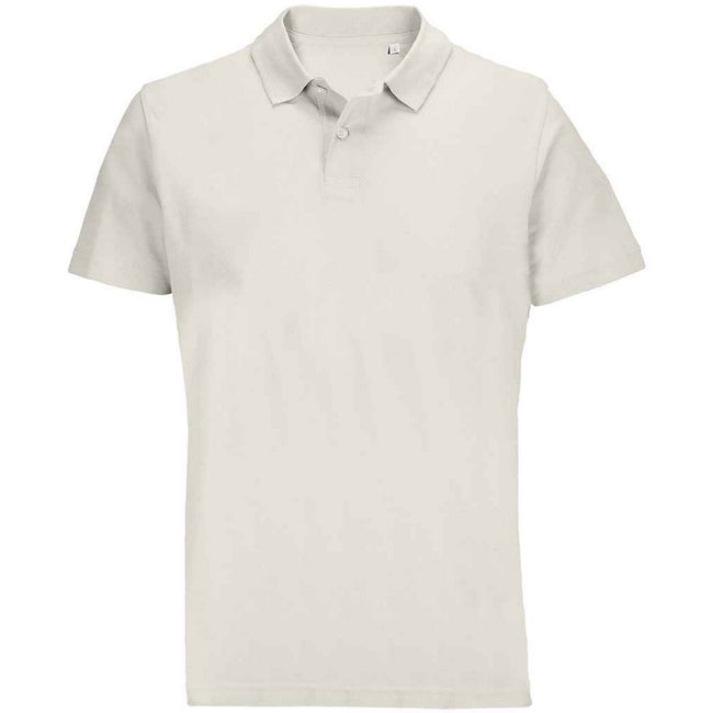 Off White - Front - SOLS Unisex Adult Pulse Pique Polo Shirt