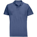 Denim - Front - SOLS Unisex Adult Pulse Pique Polo Shirt