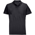 Black - Front - SOLS Unisex Adult Pulse Pique Polo Shirt