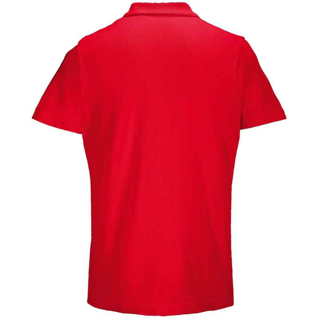 Red - Back - SOLS Unisex Adult Pulse Pique Polo Shirt