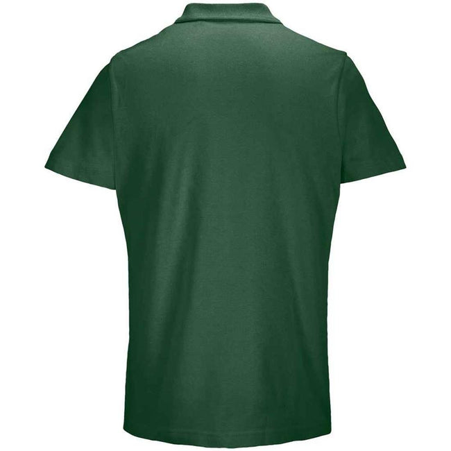 Bottle Green - Back - SOLS Unisex Adult Pulse Pique Polo Shirt