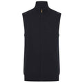 Navy - Front - Henbury Mens Plain Full Zip Sleeveless Gilet