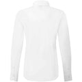White - Back - Premier Womens-Ladies Recyclight Poplin Long-Sleeved Shirt