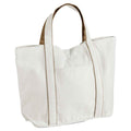 Soft White-Caramel - Front - Westford Mill Courtside Tote Bag