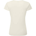 Natural - Back - Fruit of the Loom Womens-Ladies Iconic 195 T-Shirt