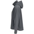 Charcoal - Side - SOLS Womens-Ladies Race Hooded Soft Shell Jacket