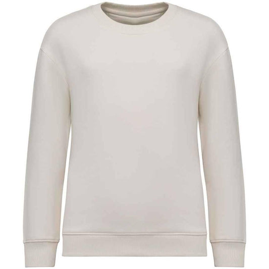 Ivory - Front - Native Spirit Childrens-Kids Round Neck Oversized Sweatshirt