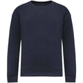 Navy - Front - Native Spirit Childrens-Kids Round Neck Oversized Sweatshirt