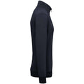 Navy - Side - Native Spirit Mens Quarter Zip Sweatshirt