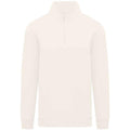 Ivory - Front - Native Spirit Mens Quarter Zip Sweatshirt