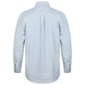 Light Blue - Back - Henbury Mens Cotton Feel CoolPlus Short-Sleeved Formal Shirt