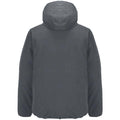 Charcoal - Back - SOLS Mens Falcon Padded Soft Shell Jacket